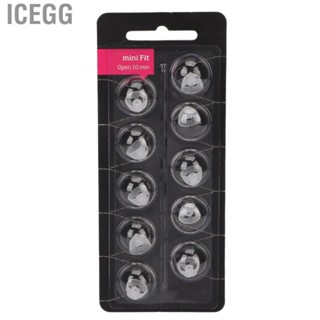 Icegg 10pcs Hearing Amplifier Open Domes 10MM Silicone Transparent Soft Prevent Static Ear Plugs Tips Aid Accessories