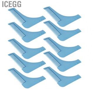 Icegg Beard Shaper Template  Prevent Static Flexible ABS L Shape 10PCS Shaping Tool for Moustache Perfect Line Up Edging