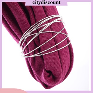 &lt;citydiscount&gt; กําไลข้อมือ ทรงกลม เครื่องประดับแฟชั่น สําหรับผู้หญิง 10 ชิ้น ต่อชุด