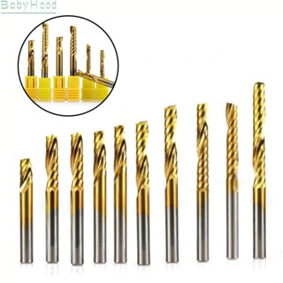 【Big Discounts】Tungsten Carbide End Mill Spiral Down Cut Milling Cutter for Acrylic PVC Plastic#BBHOOD