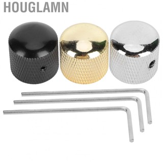 Houglamn 3x Electric Guitar  Control Knobs+L‑Wrench for Adjusting Volume Durable