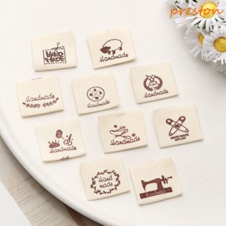 ป้ายแท็กผ้าฝ้าย ซักล้างได้ สําหรับเย็บเสื้อกันหนาว DIY