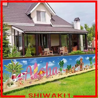 [Shiwaki1] ธงแบนเนอร์ สไตล์ฮาวาย ขนาด 50x300 ซม. สําหรับตกแต่งพื้นหลังถ่ายรูป