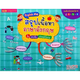 (Arnplern) : หนังสือ English Map สรุปเนื้อหาภาษาอังกฤษ สั้น กระชับ อ่านเข้าใจง่าย ระดับประถมปลาย ป.4-5-6