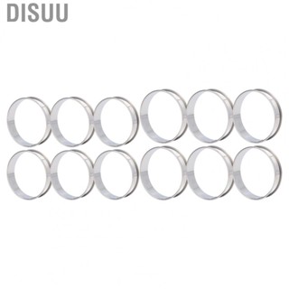 Disuu 6 PCS Crumpet Rings Double Volume Easy Demoulding DIY Stainless Steel English Muffin for Home  Making Tool