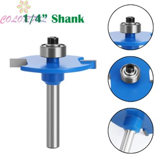 【COLORFUL】Milling Cutter T-Sloting Woodworking Workshop 1pc 6.35mm Biscuit Board