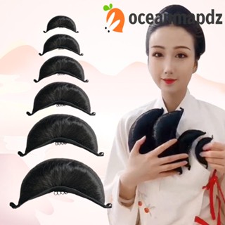 OCEANMAPDZ Croissant Chignon กิ๊บติดผม สไตล์เจ้าหญิงย้อนยุค สีดํา สําหรับถ่ายภาพ DIY