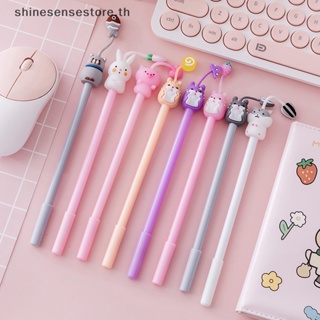 Shine Kawaii ปากกาหมึกเจล ลายการ์ตูนสัตว์น่ารัก ขนาดเล็ก 0.38 มม. สีดํา สําหรับสํานักงาน