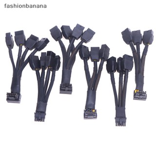 [fashionbanana] ตัวเชื่อมต่อ RTX4090 RTX4080 series 16AWG 4x8pin 3x8pin PCI-e เป็น 16Pin (12+4) PCI-e 5.0 12VHPWR 90 องศา El