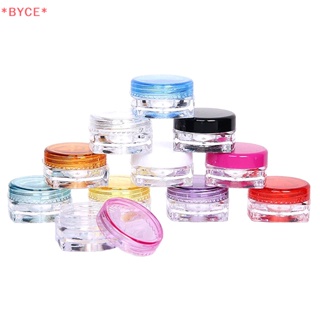 Byce&gt; ขวดโหลพลาสติกเปล่า ทรงสี่เหลี่ยม ขนาดเล็ก สําหรับใส่โลชั่น ครีม 10 ชิ้น