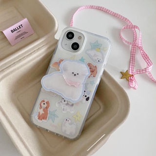 เคสโทรศัพท์มือถือแบบแข็ง ลายสุนัขดาว สําหรับ IPhone 11 12 12Pro 12ProMax 13 13Pro 13ProMax 14 14Pro 14ProMax