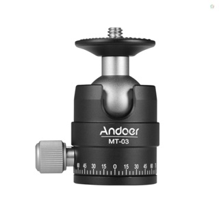 (adspth)Andoer Mt-03 ขาตั้งกล้องอลูมิเนียมอัลลอยด์ หัวบอล รูปตัว U ขนาดเล็ก สําหรับกล้อง DSLR ILDC รับน้ําหนักได้ 5 กก. 11 ปอนด์ สําหรับถ่ายภาพ