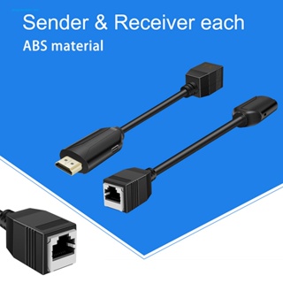 Aoyuedan ตัวขยายสายเคเบิลเครือข่าย PC HDMI เป็น RJ45 2.5Gbps