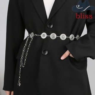 BLISS สายโซ่โลหะคล้องเอว ปรับได้ สไตล์เกาหลี ฮิปฮอป เครื่องประดับ สําหรับเสื้อกันหนาว กางเกงยีน ร่างกาย หน้าท้อง