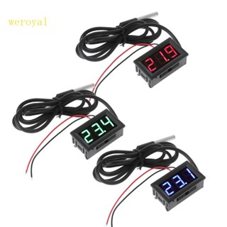 Weroyal โพรบเซนเซอร์วัดอุณหภูมิ ขนาดกะทัดรัด -55℃ ถึง 125℃ Dc 12V 24V