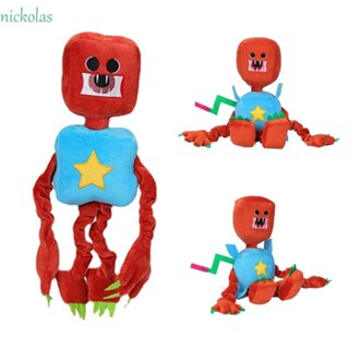 NICKOLAS Boxy Boo ตุ๊กตาหุ่นยนต์ การ์ตูนอนิเมะ Huggy Wuggy สีแดง ของขวัญคริสต์มาส สําหรับตกแต่งบ้าน