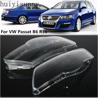 Hys ฝาครอบเลนส์ฮู้ดไฟหน้ารถยนต์ กันน้ํา สําหรับ VW Passat Magotan B6 R36 2006-2011