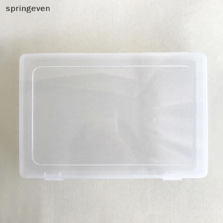 [springeven] กล่องพลาสติกใส ทรงสี่เหลี่ยม พร้อมฝาปิด ขนาดใหญ่ สําหรับใส่เครื่องประดับ