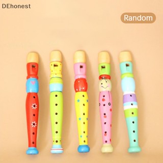 [DEhonest] เครื่องดนตรีขลุ่ยพลาสติก 6 รู สุ่มสี ของเล่นสําหรับเด็ก