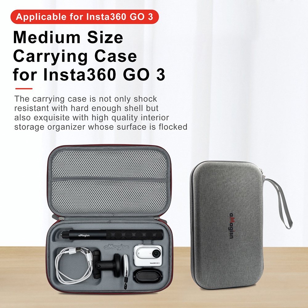 กระเป๋าคลัทช์ ขนาดกลาง แบบพกพา อุปกรณ์เสริม สําหรับ Insta360 GO 3 GO3 Insta360 GO 3