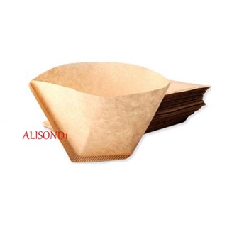 ALISOND1 ที่กรองกาแฟ เป็นมิตรกับสิ่งแวดล้อม อุปกรณ์เสริม สําหรับเครื่องชงกาแฟ 101 40 ชิ้น|กระดาษหยดน้ํา แบบไม่ฟอกขาว