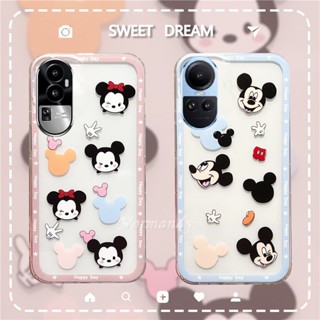 ขายดี เคสโทรศัพท์มือถือ ซิลิโคนนุ่ม ใส บางมาก กันกระแทก ลายการ์ตูนน่ารัก สําหรับ OPPO Reno10 Pro+ Reno 10 Pro Plus 5G