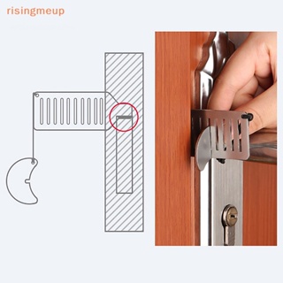 [risingmeup] อุปกรณ์ล็อคประตู สเตนเลส กันขโมย แบบพกพา สําหรับหอพัก โรงแรม ท่องเที่ยว