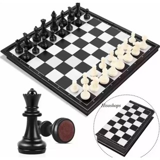 Chess Magnetic GAME กระดานหมากรุก หมากรุกสากล เกมส์หมากรุก เกมส์ฝึกสมอง ขนาดพกพา พับได้