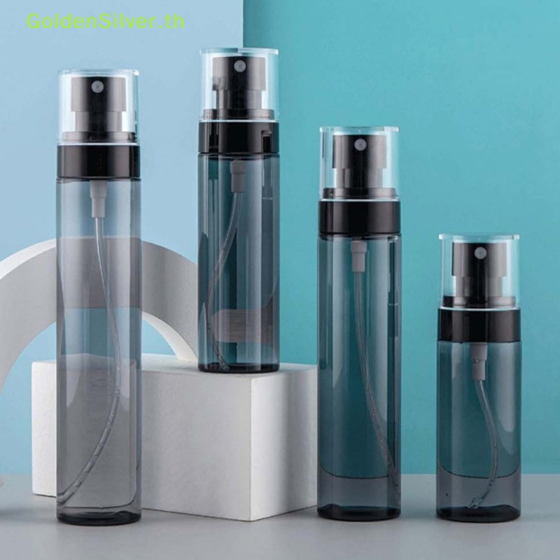 Goldensilver ขวดพลาสติกเปล่า สีดํา เติมได้ 30 60 80 100 120 มล.