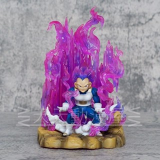 ส่งฟรี พร้อมส่ง โมเดลตุ๊กตา Dragon Ball Outbreak God of Destruction Vegeta Super Saiyan สีม่วง สําหรับตกแต่ง