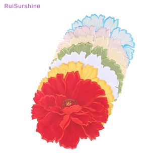 Ruisurshine ใหม่ แผ่นรองแก้ว ถ้วยชา ลายดอกไม้ 2023