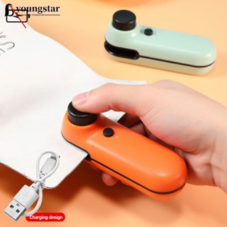 Youngstar เครื่องซีลถุงซีลความร้อน แบบพกพา ขนาดเล็ก ชาร์จ USB สําหรับจัดเก็บ K2Q3