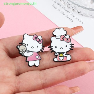 Strongaromonyu Sanrio เข็มกลัด รูปแมวน่ารัก เครื่องประดับแฟชั่น สําหรับผู้หญิง