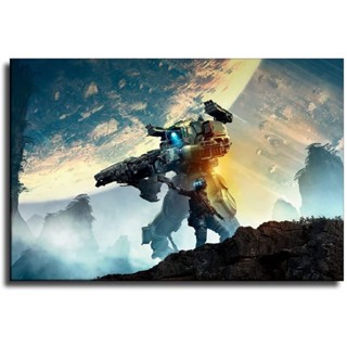 Titanfall โปสเตอร์ภาพวิดีโอเกม ผ้าใบ พิมพ์ลาย สําหรับตกแต่งผนังห้องน้ํา ห้องครัว ห้องโถง
