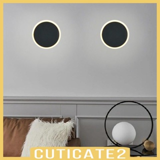 [Cuticate2] โคมไฟติดผนัง LED ทรงกลม ปรับความสว่างได้ สําหรับห้องครัว ห้องน้ํา บ้าน โรงนา ระเบียง