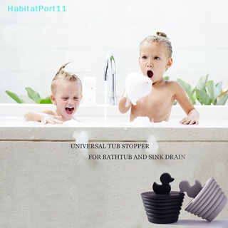 Habitatport จุกปิดท่อระบายน้ํา ซิลิโคน ลายน่ารัก สําหรับอ่างอาบน้ํา ห้องครัว ห้องน้ํา อ่างล้างจาน 2 ชิ้น