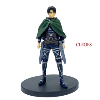 CLEOES โมเดลฟิกเกอร์ Attack on Titan Rivaille PVC สําหรับตกแต่งรถยนต์