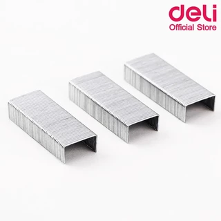 ลวดเย็บกระดาษ Deli 0012S Staples เบอร์ 26/6 และ 24/6 (30 Sheets) เย็บได้ 1,000 ครั้ง ลวดเย็บกระดาษ