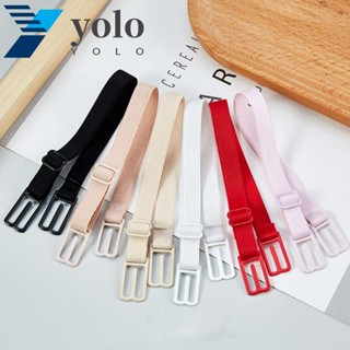 YOLO สายรัดบราชั้นใน แบบนิ่ม แบบบาง ยืดหยุ่น สีพื้น สําหรับผู้หญิง