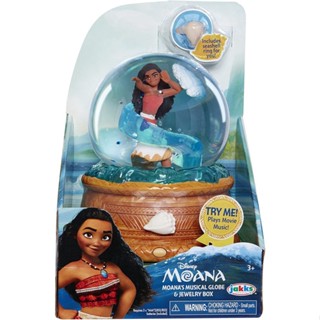 Disney Moanas กล่องดนตรี รูปลูกโลก และกล่องเครื่องประดับ 3AR1