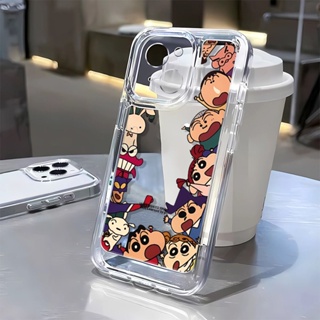 เคสโทรศัพท์มือถือ แบบนิ่ม ลายการ์ตูนชินจัง สําหรับ Apple Iphone 1213 14Promax 7 8 FSAD 11