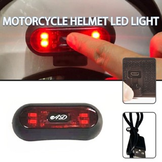 New USB Rechargeable Bicycle Light Front/Rear Motorcycle Helmet Night Light