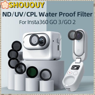 Shououy ใหม่ ฝาครอบเลนส์ฟิลเตอร์ ป้องกันแสง UV อุปกรณ์เสริม สําหรับ ND8 ND16 ND32 ND64 CPL Insta360 GO 2 GO 3