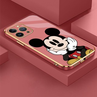 เคสโทรศัพท์มือถือแบบนิ่ม TPU ลายการ์ตูนมิกกี้ หน้ายิ้มน่ารัก หรูหรา สําหรับ Huawei Honor 60 SE Honor 60 Pro Honor 80 SE Honor 80 Pro