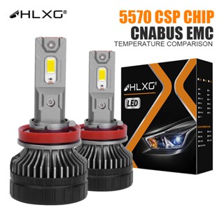 【Super Power】หลอดไฟหน้าโปรเจคเตอร์ led HLXG H7 Canbus H11 H1 H4 Canbus HB3 9005 HB4 9006 H8 9012 HIR2 EMC Radio FM Error 5570