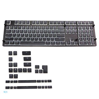 Win PBT ปุ่มกดคีย์บอร์ด OEM สีดํา GH60 87 Tkl 104 108