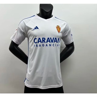 เสื้อกีฬาแขนสั้น ลายทีมฟุตบอล Real Zaragoza Jersey 2023/24 ชุดเยือน สําหรับผู้ชาย