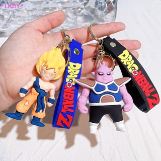 Luckybabys&gt; ใหม่ พวงกุญแจ PVC จี้การ์ตูนดราก้อนบอล Son Goku Vegeta Piccolo แฟชั่น สําหรับผู้ชาย ผู้หญิง