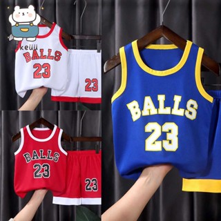 พร้อมส่ง ชุดกีฬาเด็กสองชิ้น ชุดเซ็ทลำลอง เสื้อผ้าเด็ก อายุ 6 เดือน - 6 ปี ผ้าระบายอากาศดี