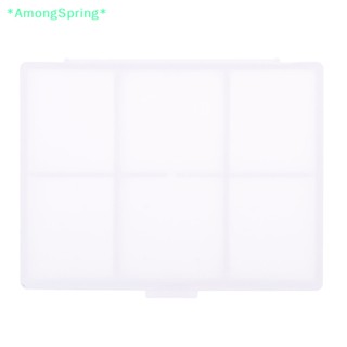 Amongspring&gt; กล่องพลาสติกใส ทรงสี่เหลี่ยมผืนผ้า สําหรับเก็บเครื่องประดับ ต่างหู ลูกปัด 1 ชิ้น